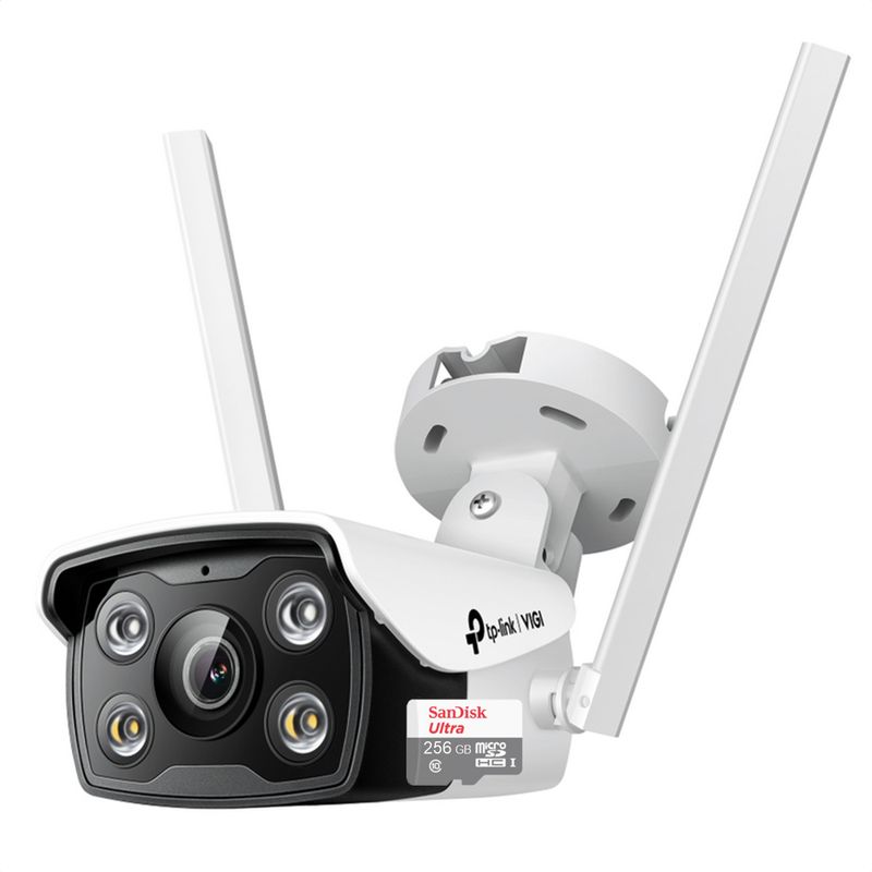 TP LINK - Cámara Seguridad Wifi Turret 4mp Tp-link Vigi C440-W + 256GB