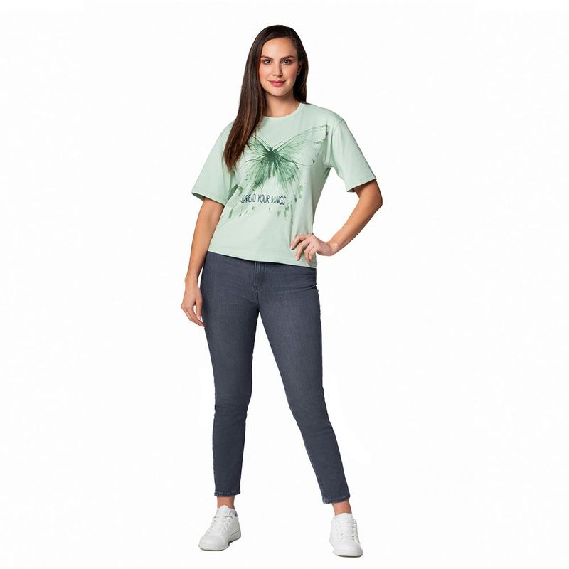 LEC LEE - Camiseta regular manga corta para mujer Lec Lee XL