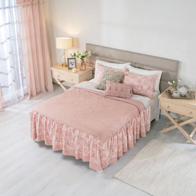 VIANNEY - Colcha Fresia Talla Doble con Doble Vista Vianney