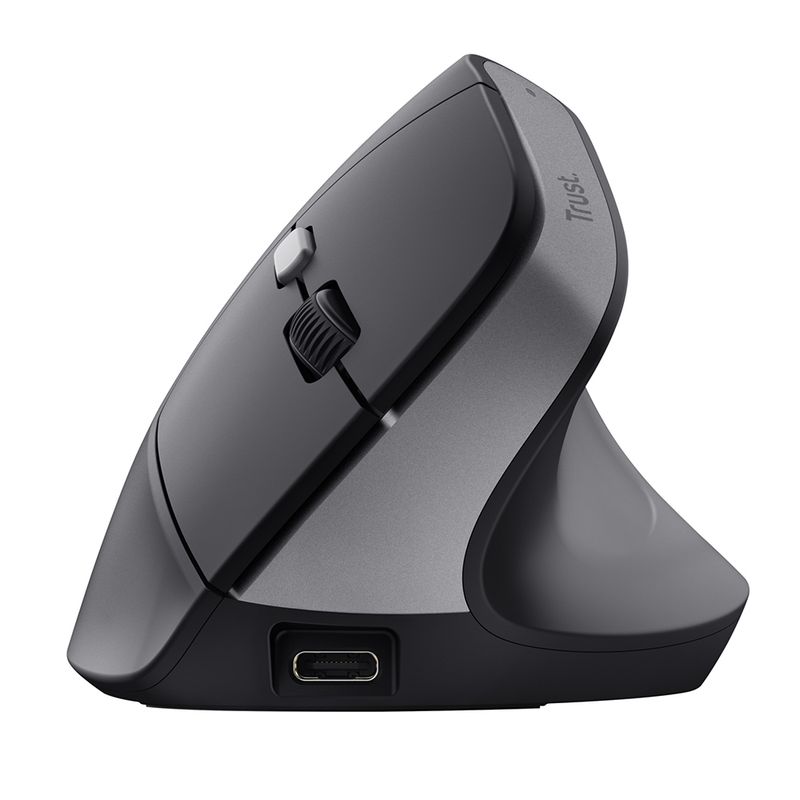 TRUST - Mouse Trust Bayo II Inalámbrico Diseño Vertical Recargable Negro