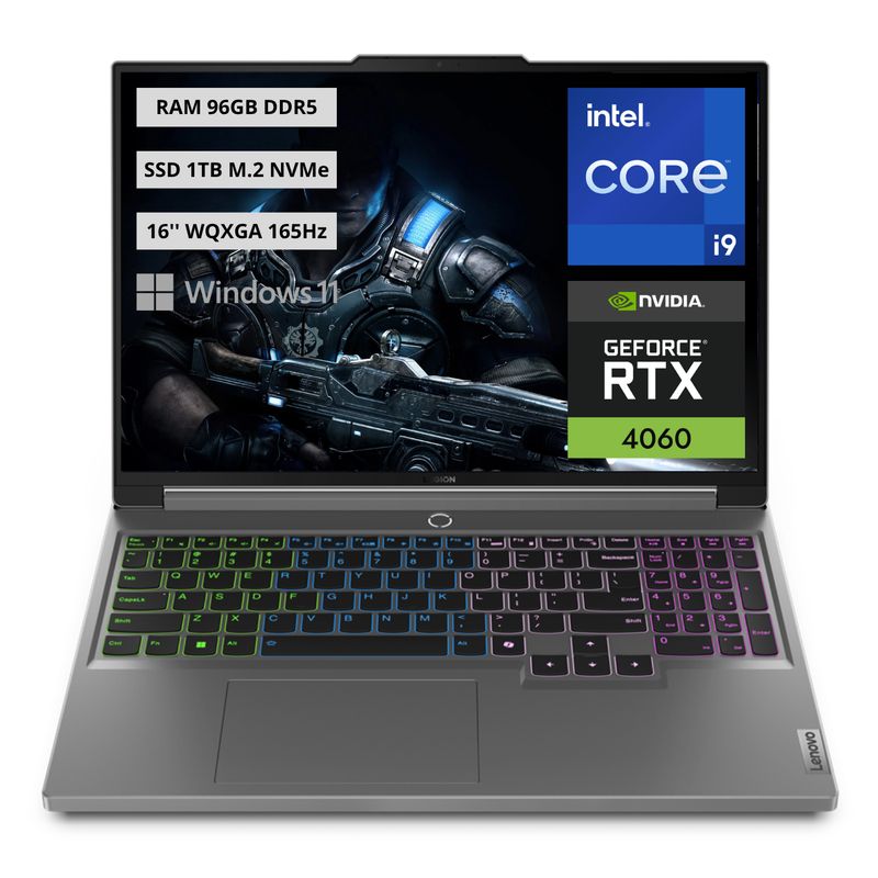 LENOVO - Portatil Gamer Lenovo Legion Intel Core i9-14900HX RAM 96GB SSD 1TB RTX 4060 8GB