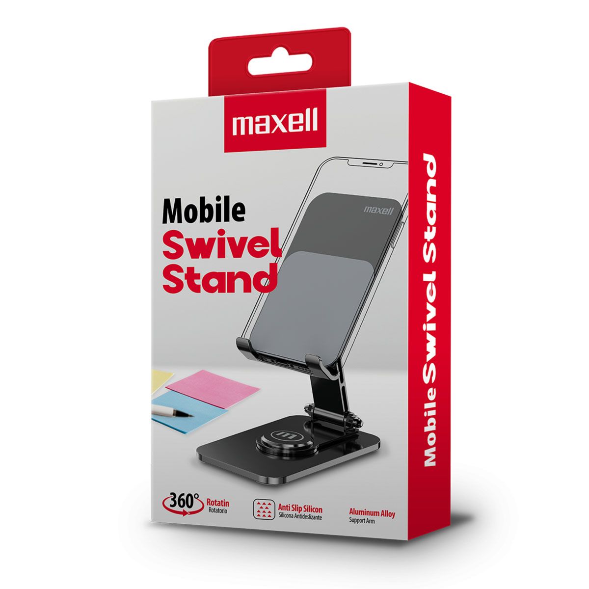 MAXELL - Soporte Móvil Maxell Swivel 360° Aluminio