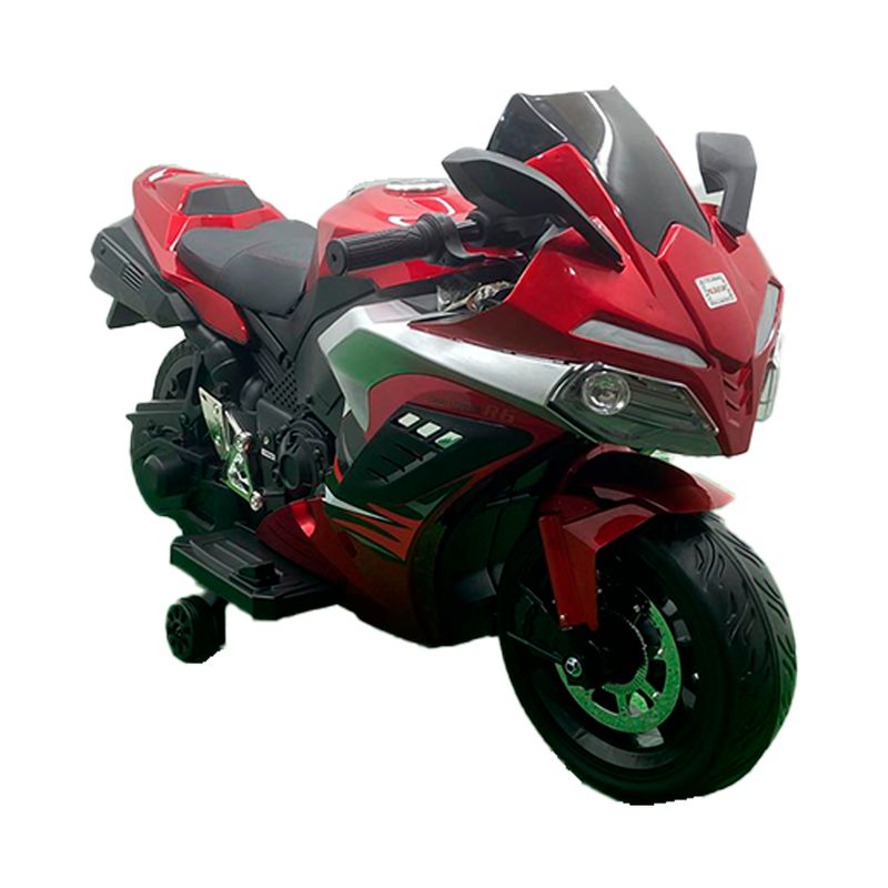 BEBESUNITA - Moto Recargable Niños 3-8 Años Acelrador Manubrio Llta Goma