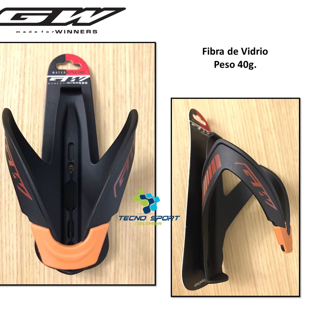 GW - Base Soporte Porta Caramañola Bicicleta Ciclismo X2unidades