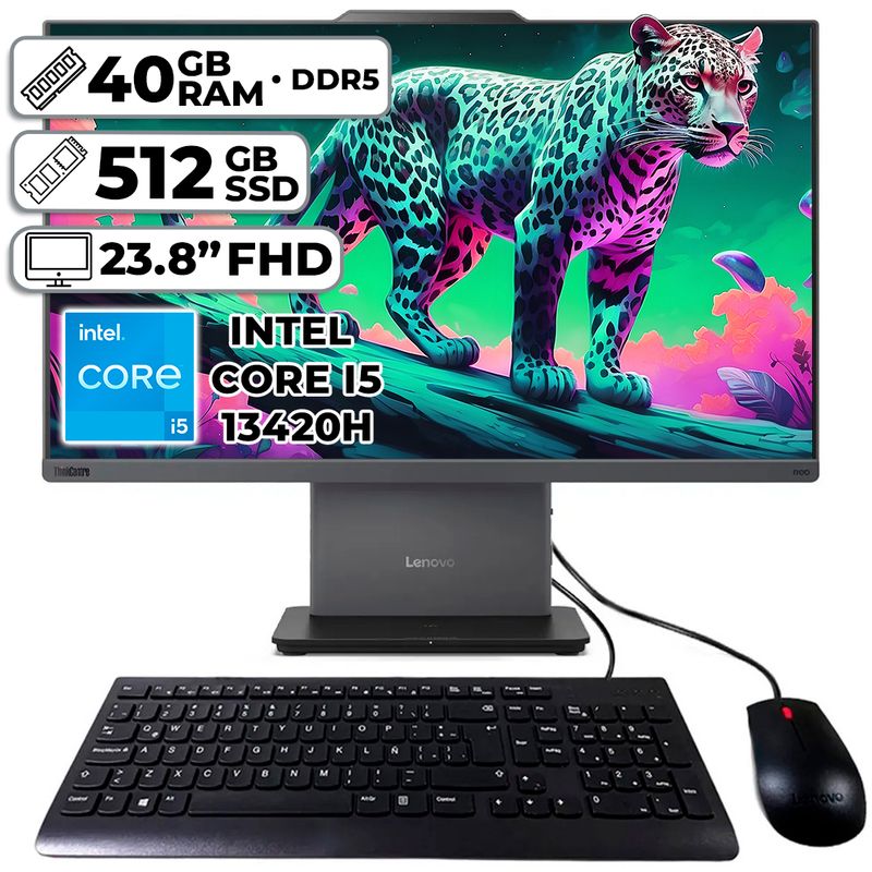 LENOVO - TODO EN UNO LENOVO NEO 50A GEN5 INTEL CORE I5-13420H 40GB RAM 512GB SSD 238″ FHD