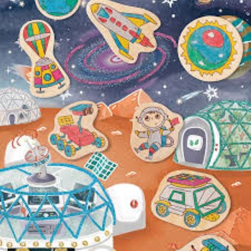 HAPE - VIDA ESPACIAL DE MARTE IMANES DE BRICOLAJE PARA CONTAR HISTORIAS