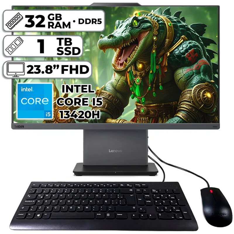 LENOVO - TODO EN UNO LENOVO NEO 50A GEN5 INTEL CORE I5-13420H 32GB RAM 1TB SSD 238″ FHD