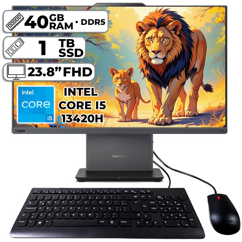 LENOVO - TODO EN UNO LENOVO NEO 50A GEN5 INTEL CORE I5-13420H 40GB RAM 1TB SSD 238″ FHD