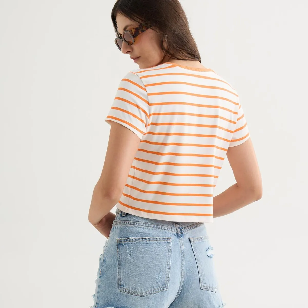 SEVEN SEVEN - Camiseta De Mujer  Color Naranja Marca Seven Seven #28096293