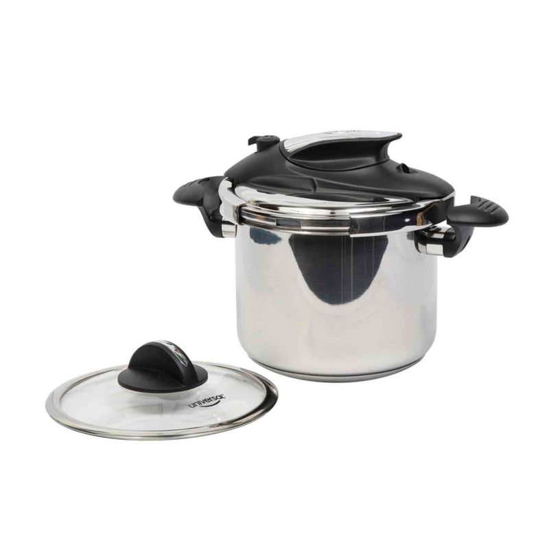 UNIVERSAL - Olla Presión Universal Cierre Externo L37560 6 Litros + Tapa de vidrio
