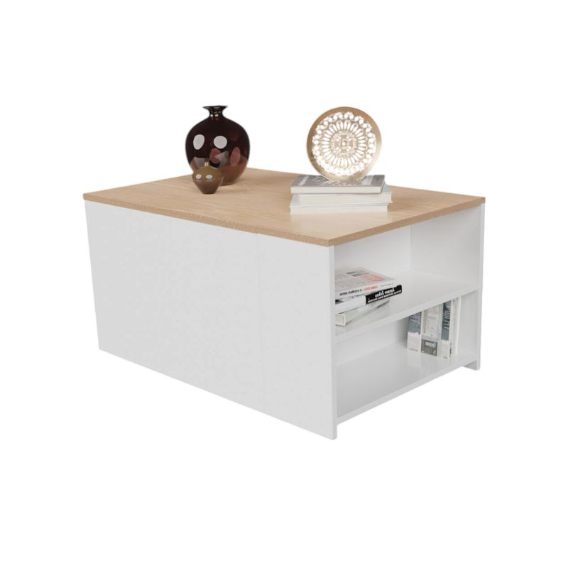 DKO DESIGN - Mesa de Centro Ahorra Espacio DKO 40x80x50 Blanco - Vienes