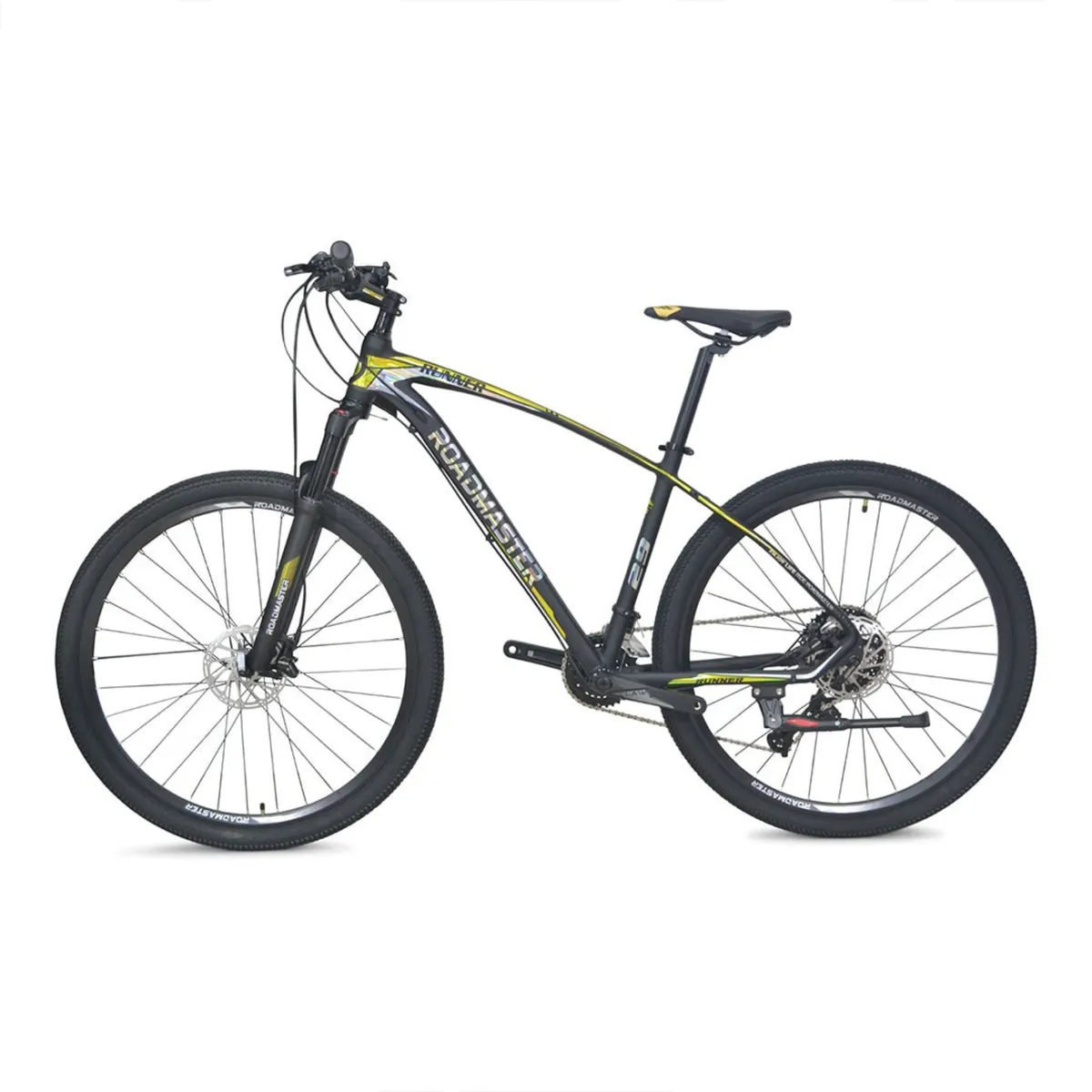 ROADMASTER - Bicicleta Runner Shimano S R29 11Vel Negro Amarillo