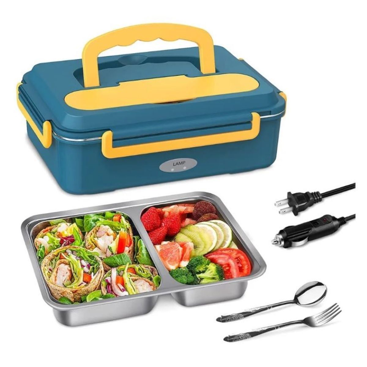 ZHOPI CO - Lonchera Termica Electrica Portatil Con Separadores