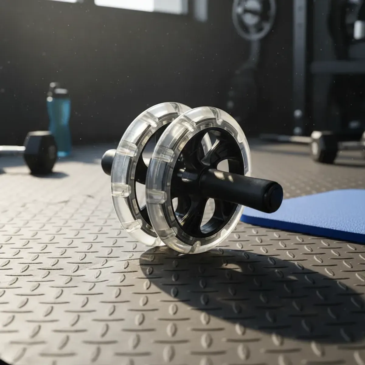 GENERICO - RODILLO ABDOMINAL RUEDA EN GOMA PARA ABDOMINALES ABDOMEN