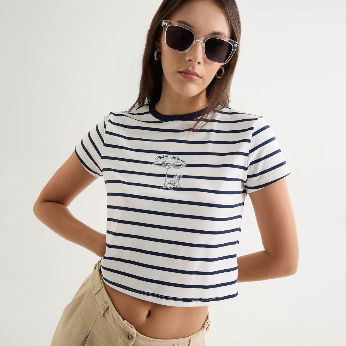 SEVEN SEVEN - Camiseta De Mujer  Color Azul Marca Seven Seven #28096294