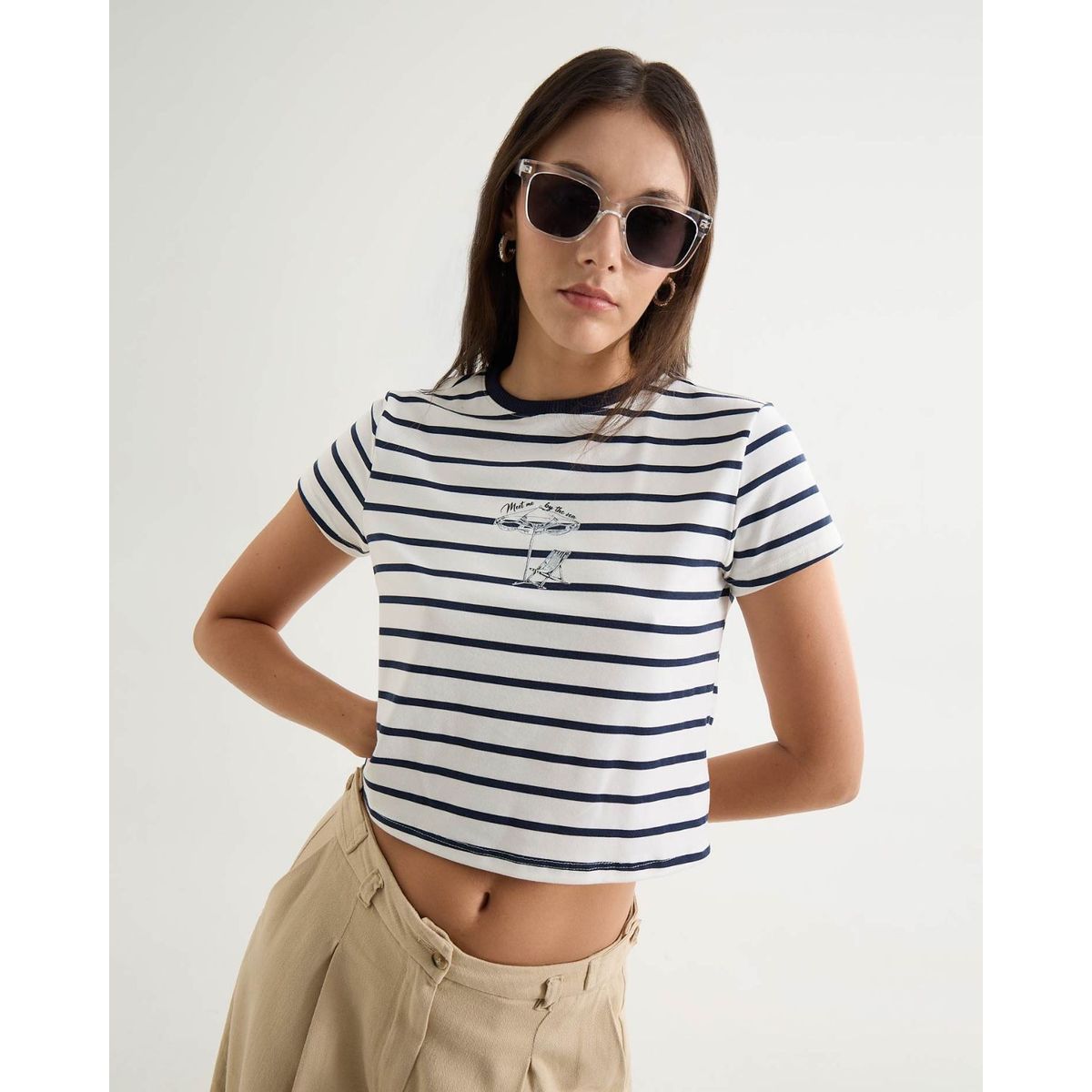 SEVEN SEVEN - Camiseta De Mujer  Color Azul Marca Seven Seven #28096294