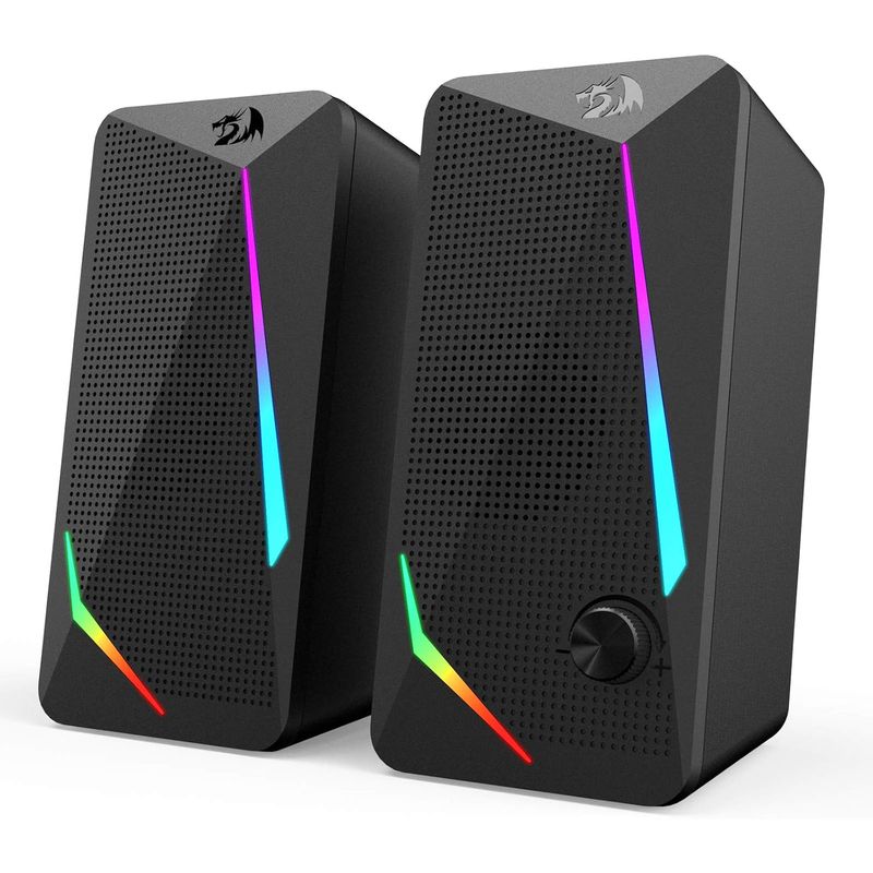 REDRAGON - Altavoces de Escritorio Redragon GS510 RGB 20 con LED y Control