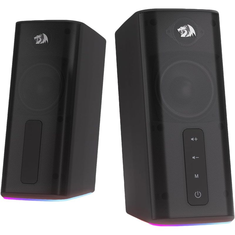 REDRAGON - Altavoces Redragon GS814 Estéreo 20W BT 50 RGB Tacto