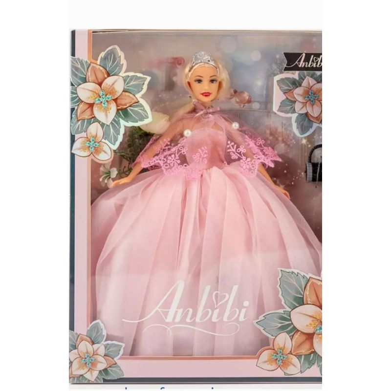 GENERICO - muñeca juguete muñeca con vestido rosa