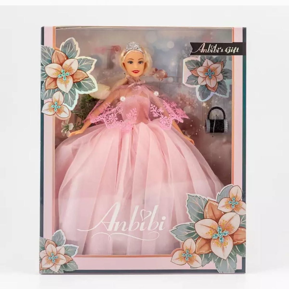 GENERICO - muñeca juguete muñeca con vestido rosa