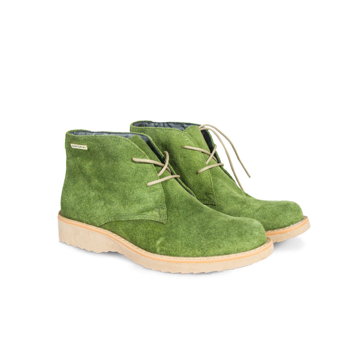 SANTORINI - Botines Moda Mujer Franvesa Cuero Verde