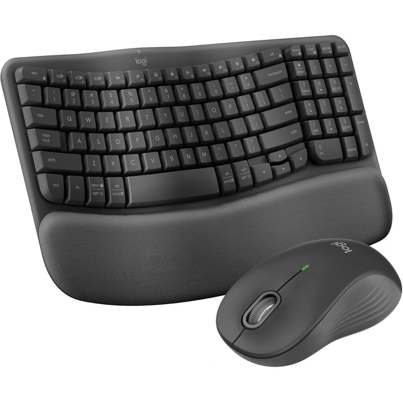 LOGITECH - Combo teclado ergonómico inalámbrico y mouse M550 L, MK670