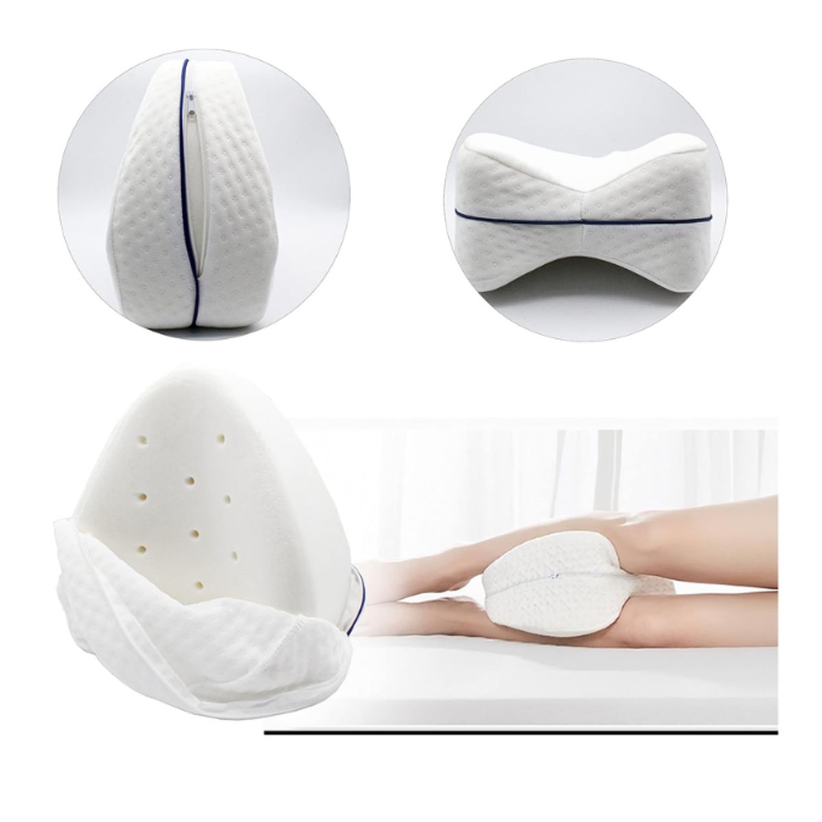 GENERICO - Almohada Ortopédica para Piernas  Alivio y Confort Nocturno