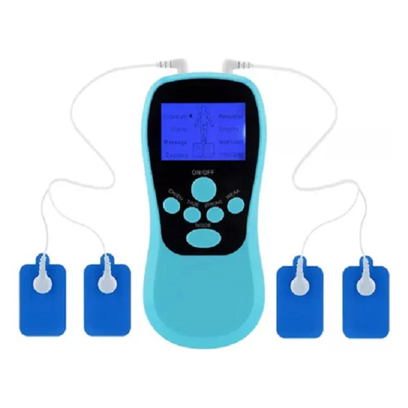 GENERICO - Gimnasia Pasiva Tonifica 8 Electrodos Masajeador Blue