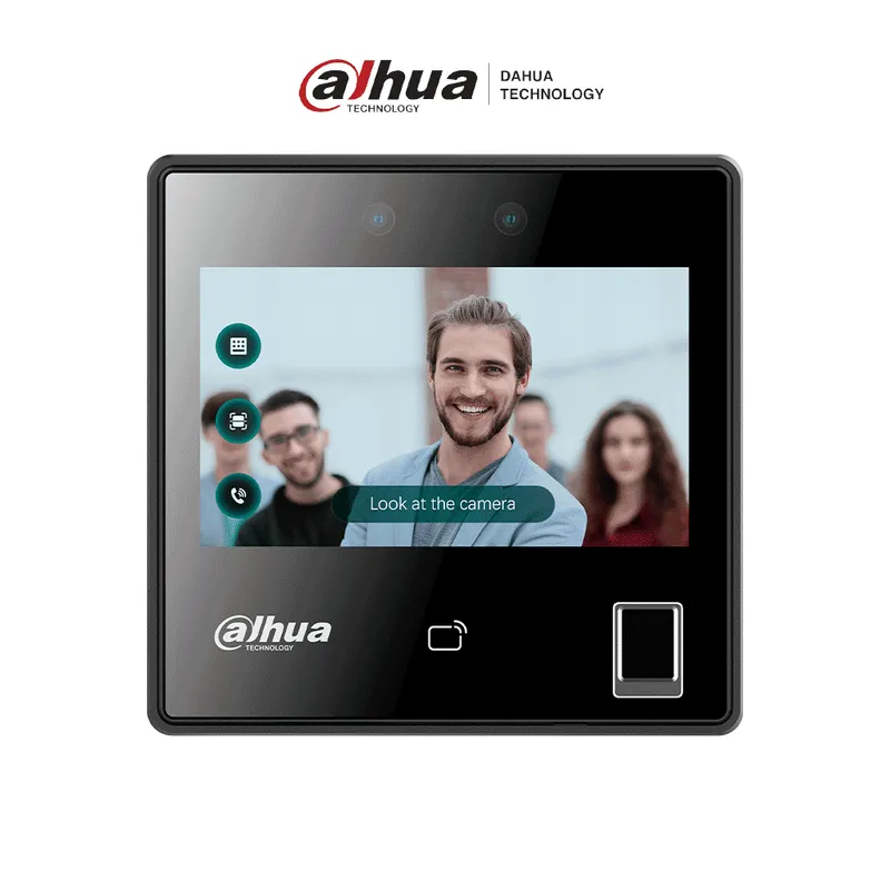 DAHUA - CONTROL DE ACCESO FACIAL ROSTRO HUELLA APLICACION DAHUA 1080P TARJETA RS485 P2P