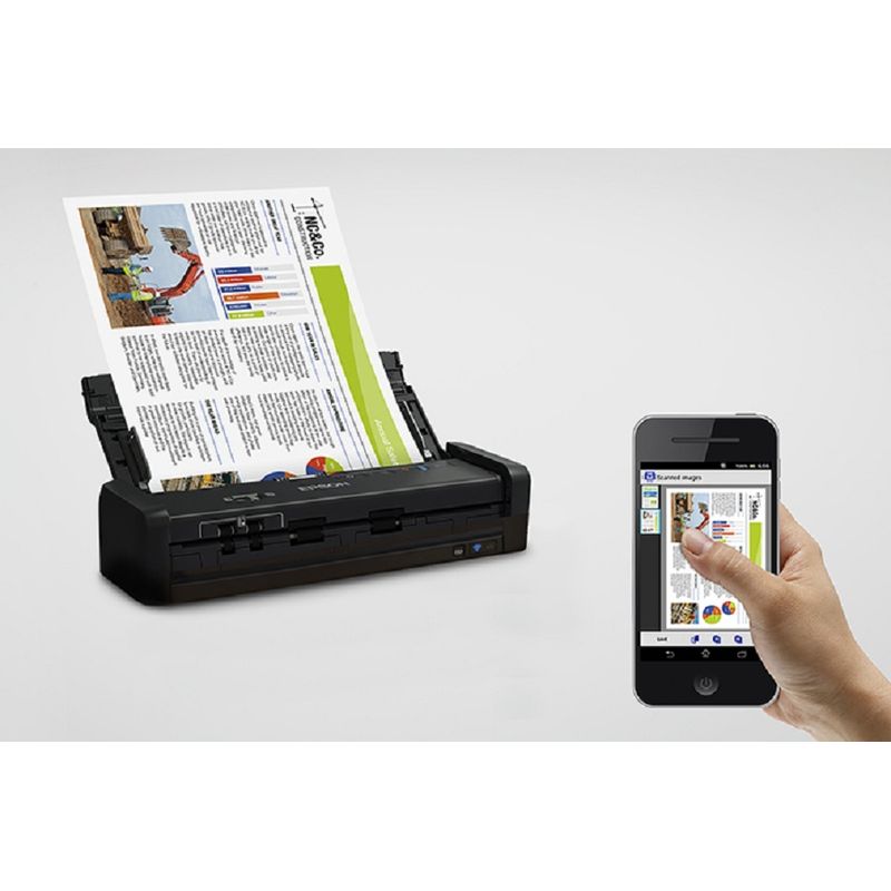 EPSON - ESCANER EPSON ES-300W PORTATIL DUPLEX WIFI COLOR NEGRO