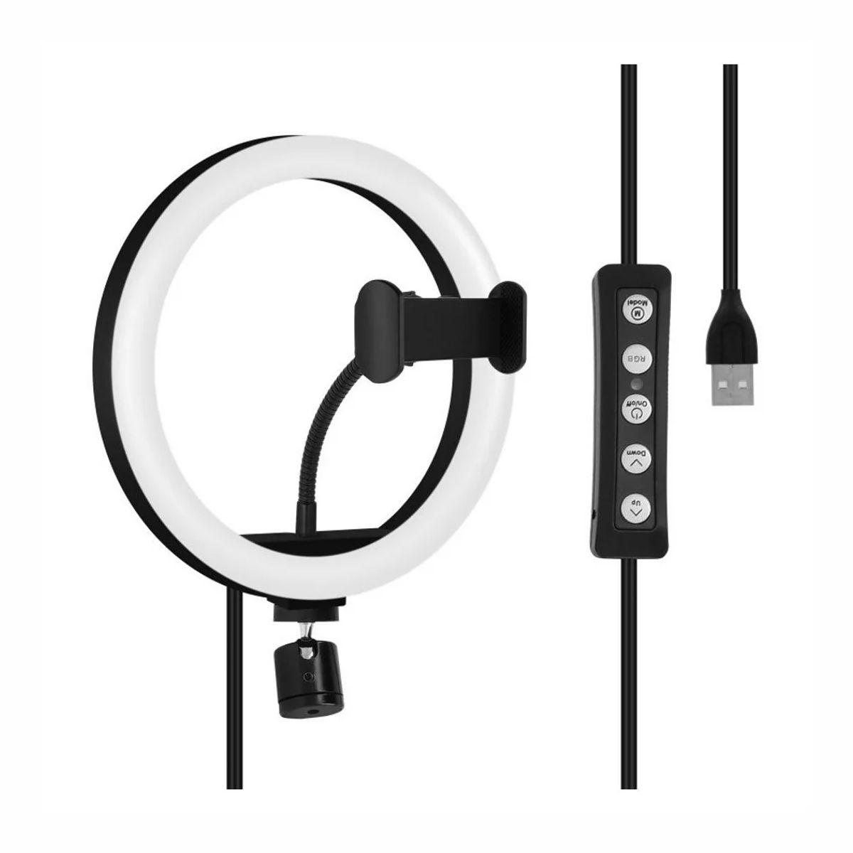 GENERICO - Aro De Luz Rgb 33cm Profesional Con Trípode Y 2mts Extensión