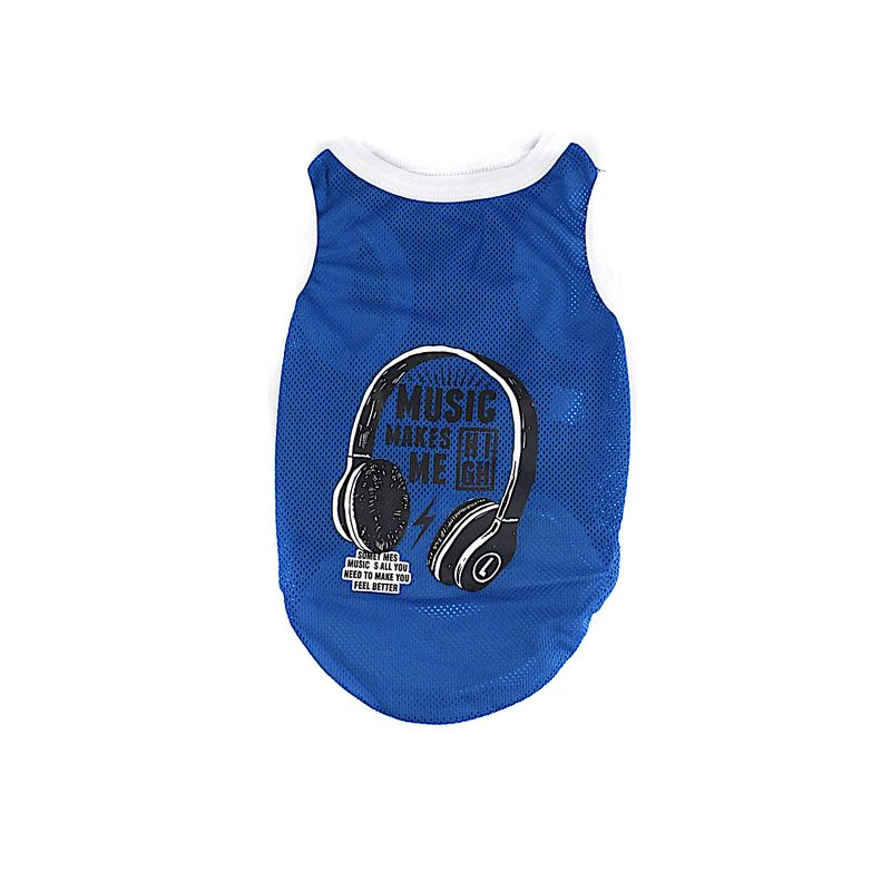 GENERICO - Camisa En Malla Para Mascotas Azul Talla M
