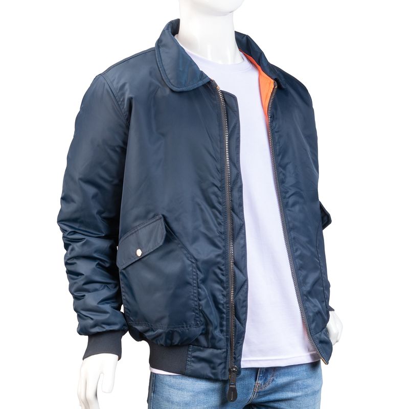 ALMA DE AVIADOR - Chaqueta Super Nylon Cuello Camisero Hombre Azul Osc Alma de Aviador