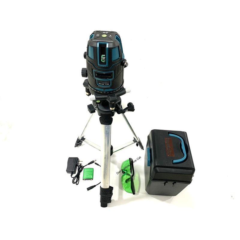 LASER - Nivel Laser 5 Lineas Autonivelante Recargable Tripode