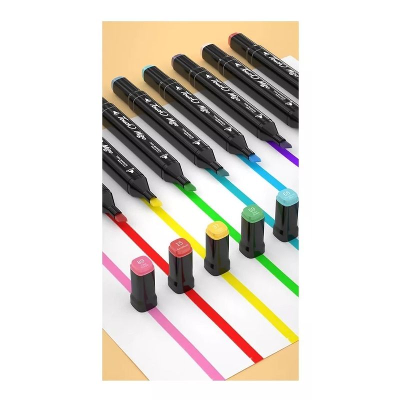 TOUCH - Marcadores X48 Colores Doble Punta Dibujos Base De Alcohol