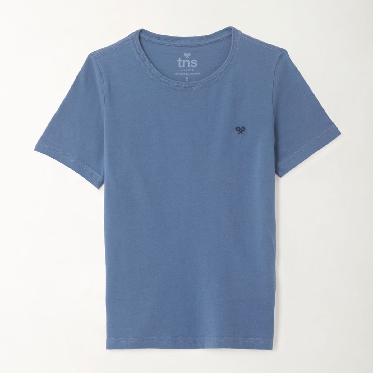 TENNIS - Camiseta azul cuello redondo para niño