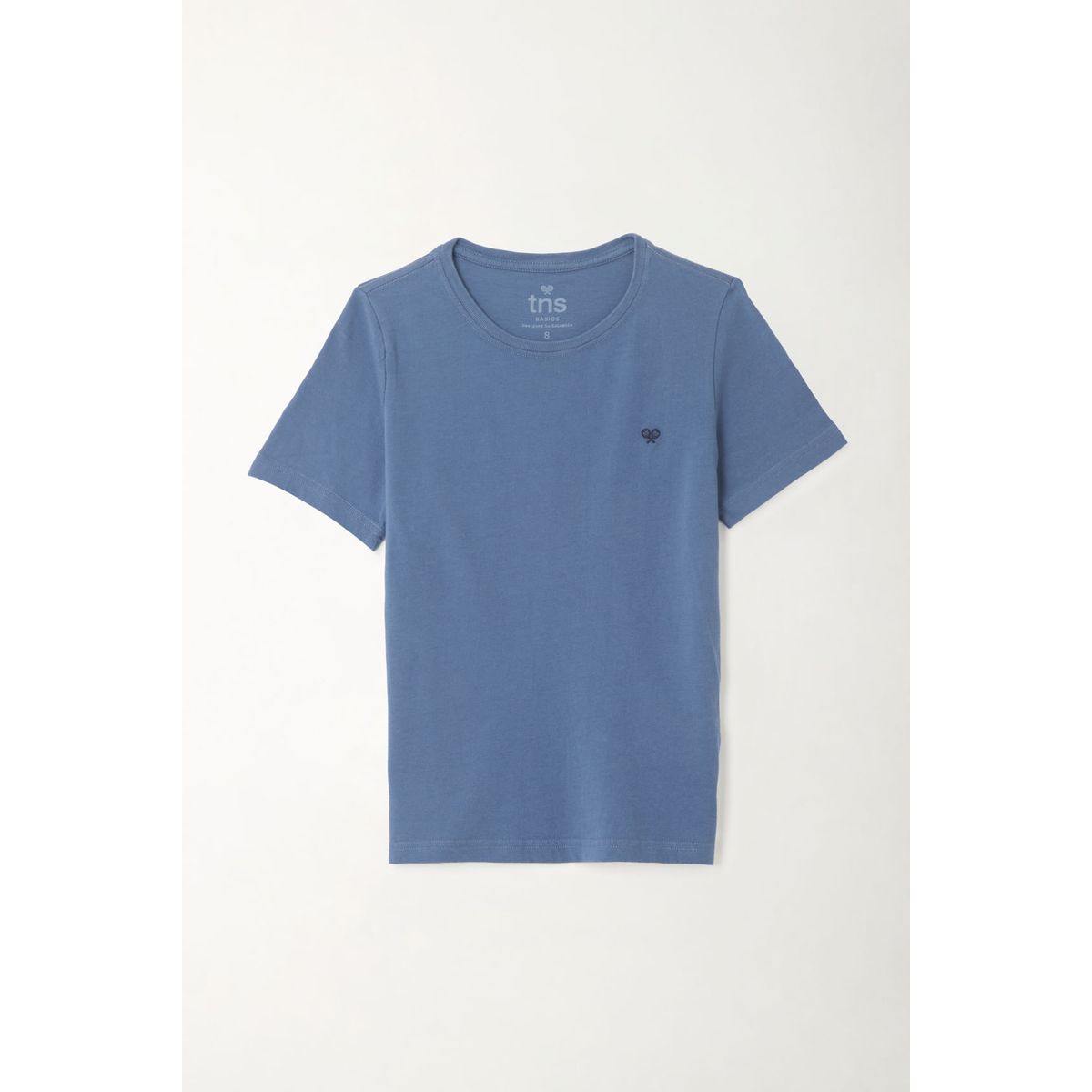 TENNIS - Camiseta azul cuello redondo para niño