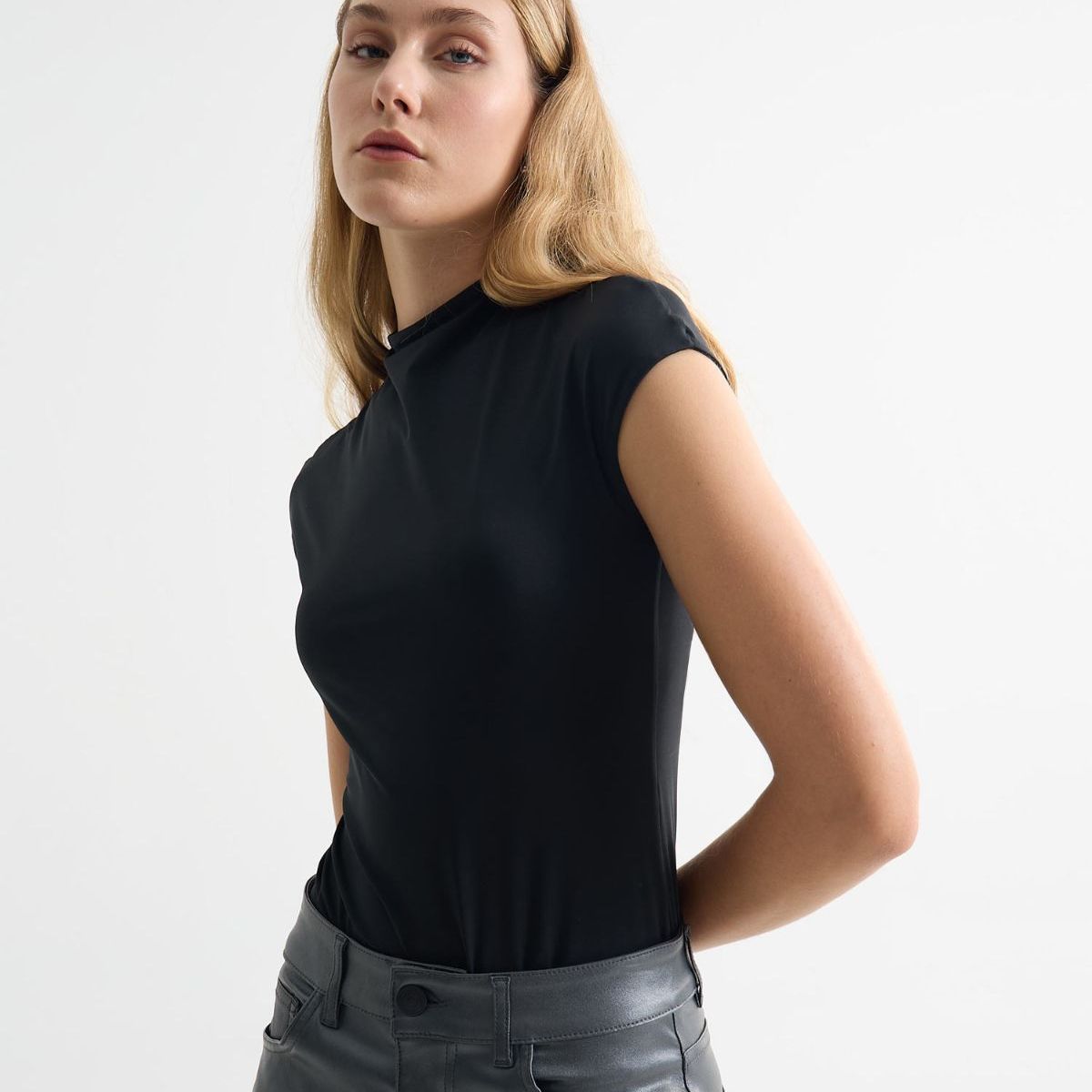SEVEN SEVEN - Body Cuello Alto  Para Mujer Negro Seven Seven