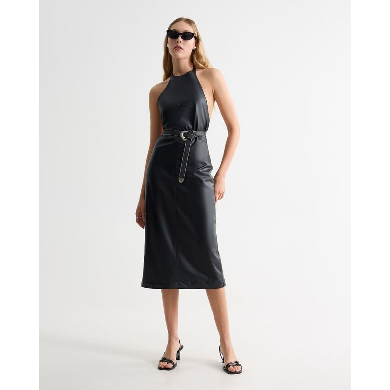 SEVEN SEVEN - Vestido Para Mujer M/Sisa Largo Color Negro Marca Seven Seven #28171414