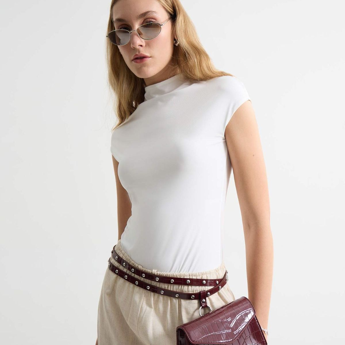 SEVEN SEVEN - Camiseta De Mujer  Color Crudo Marca Seven Seven #28096341