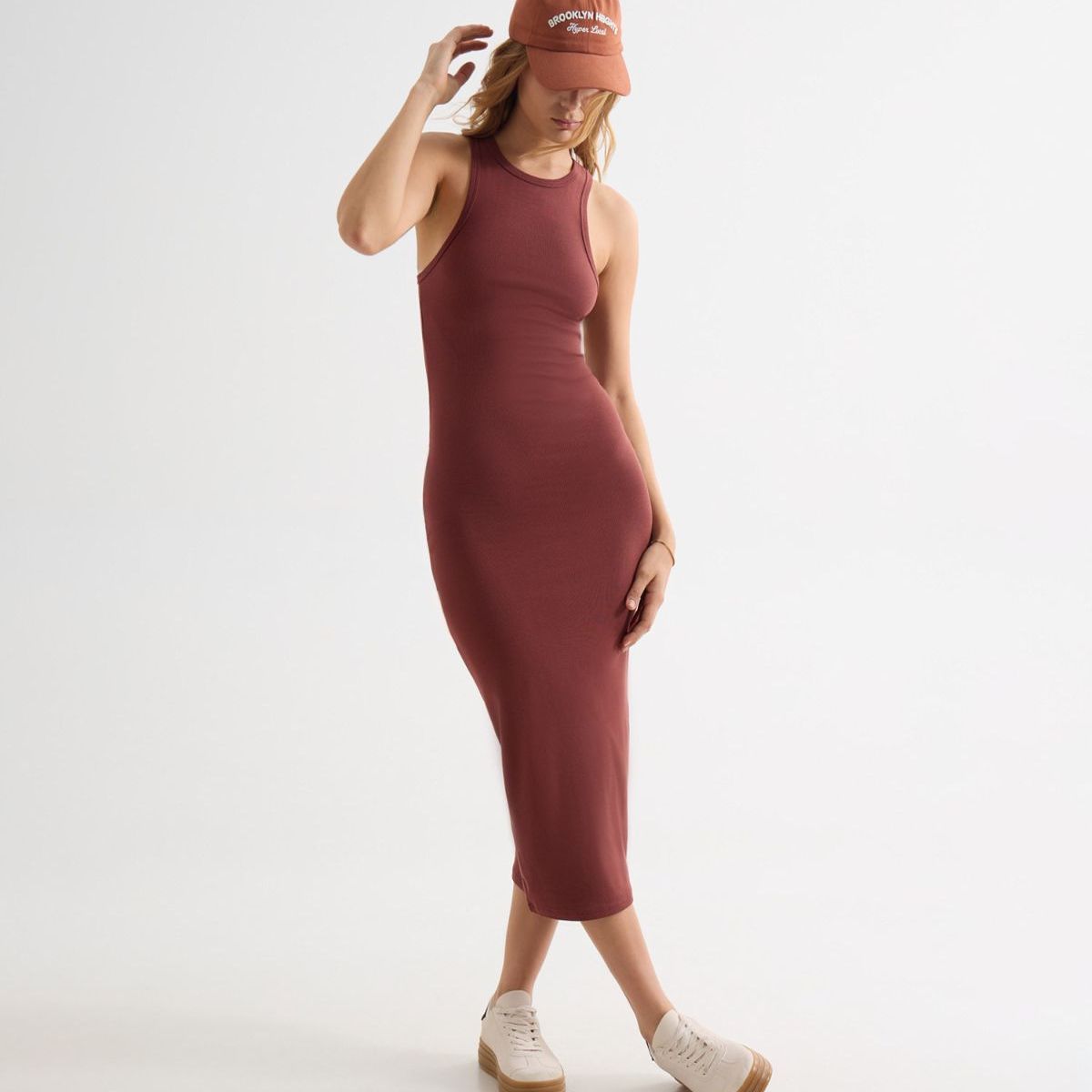 SEVEN SEVEN - Vestido Para Mujer M/Sisa Largo Color Terracota Marca Seven Seven #28171424