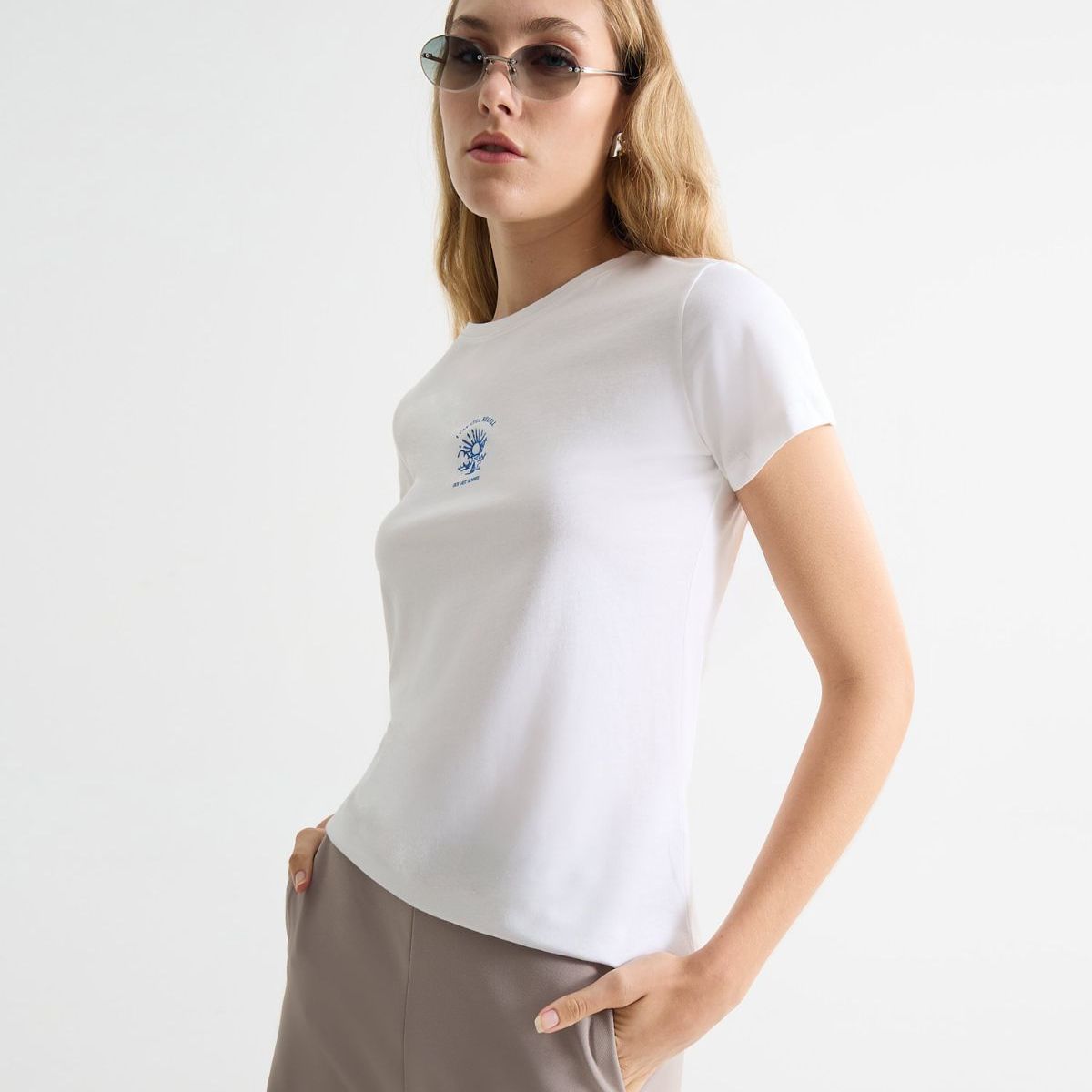 SEVEN SEVEN - Camiseta De Mujer  Color Crudo Marca Seven Seven #28096370
