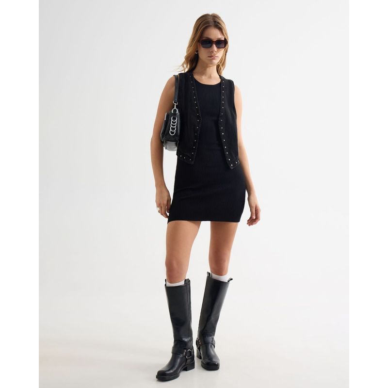 SEVEN SEVEN - Vestido Para Mujer M/Sisa Corto Color Negro Marca Seven Seven #28171400