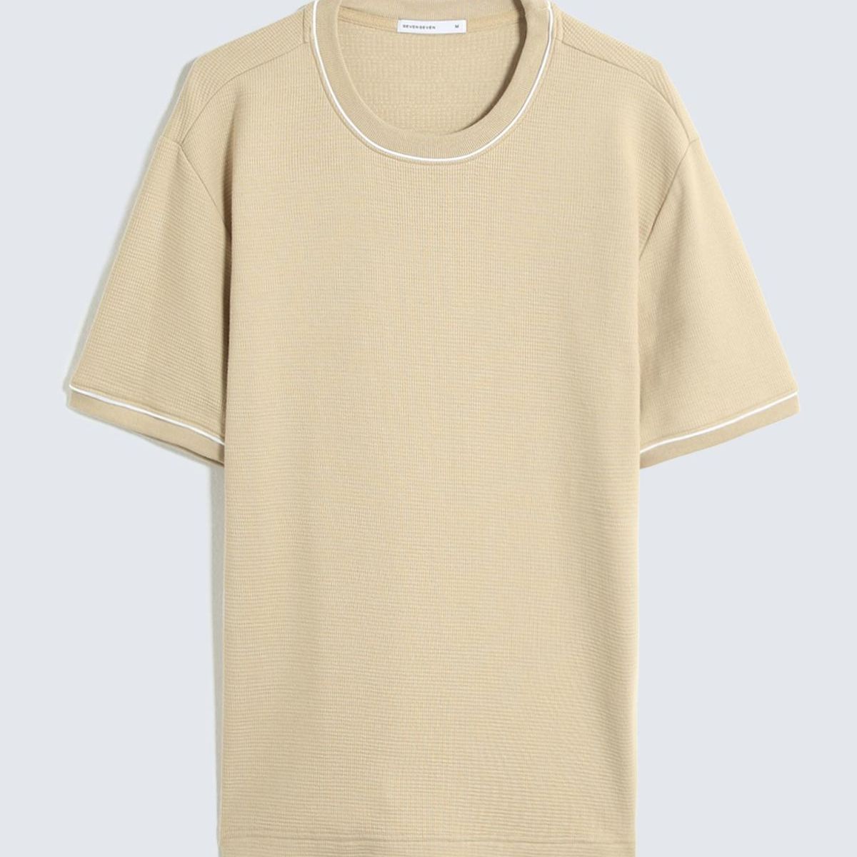 SEVEN SEVEN - Camiseta De Hombre  Color Beige Marca Seven Seven #45092716
