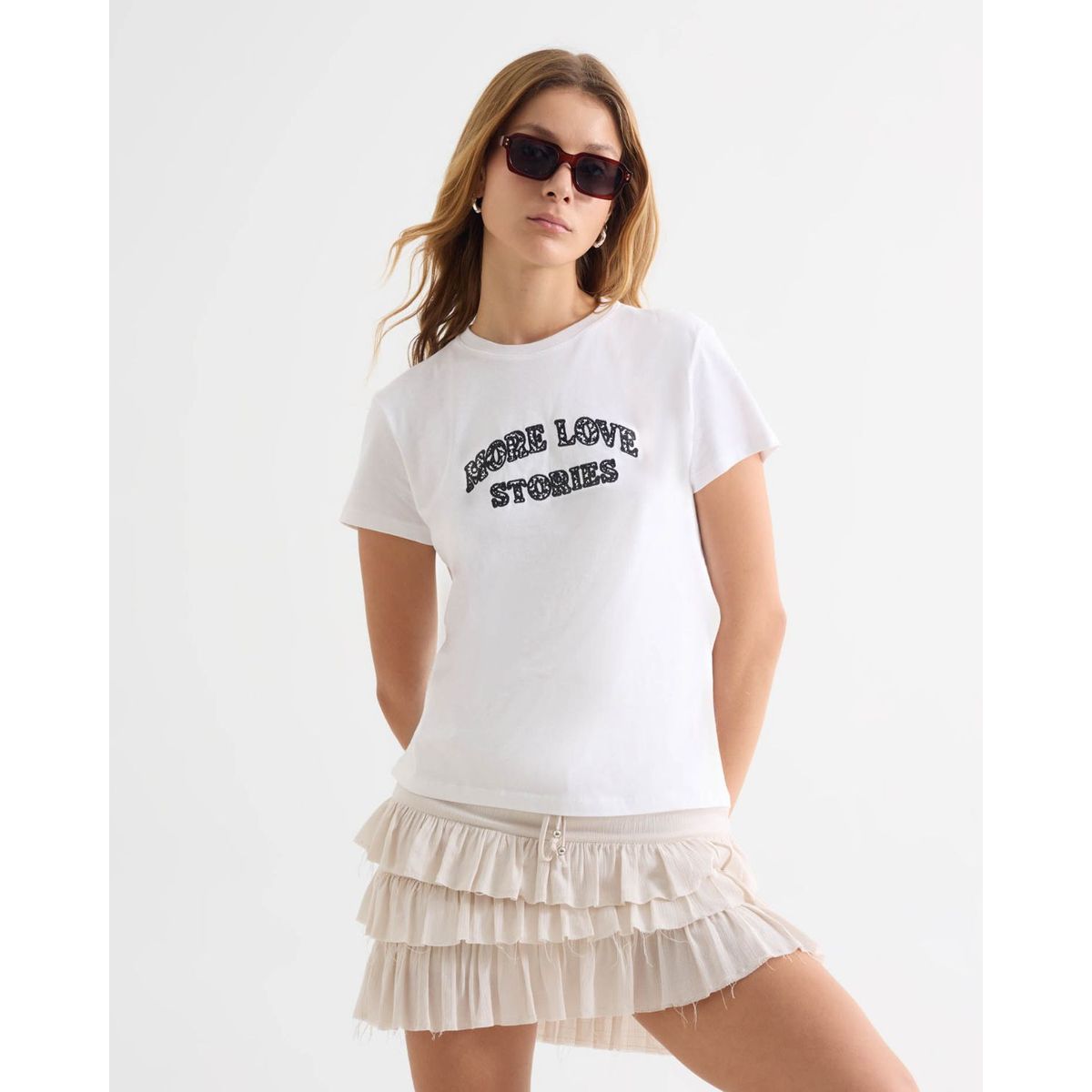 SEVEN SEVEN - Camiseta De Mujer  Color Crudo Marca Seven Seven #28096356