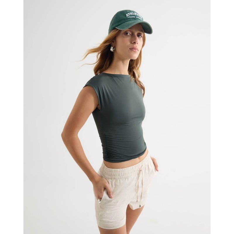 SEVEN SEVEN - Camiseta Para Mujer Manga Corta Cuello Redondo Color Verde Marca Seven Seven #28096352