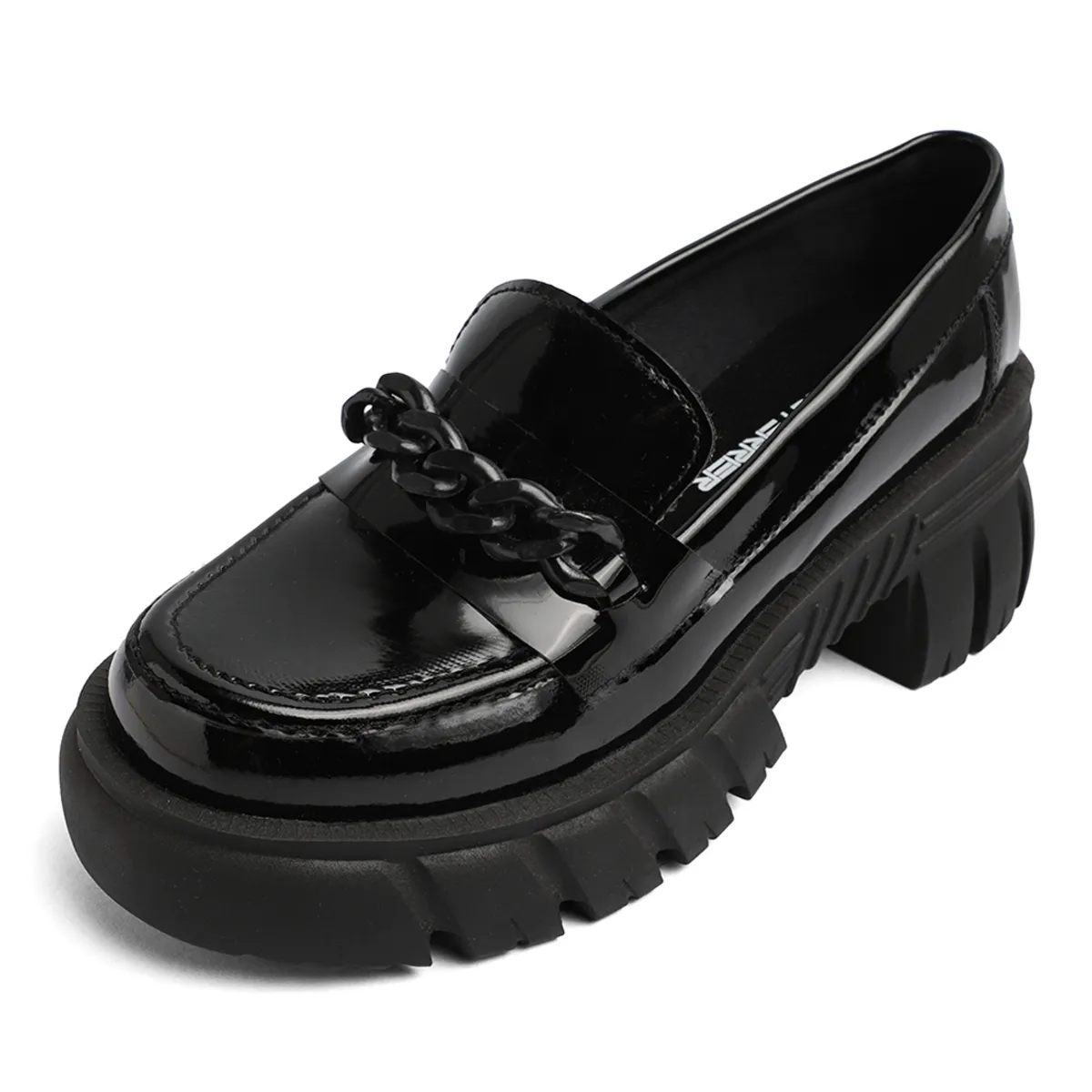 SEVENTEEN - MOCASIN NEGRO CHAROL CON HERRAHE NEGRO SEVENTEEN MIA