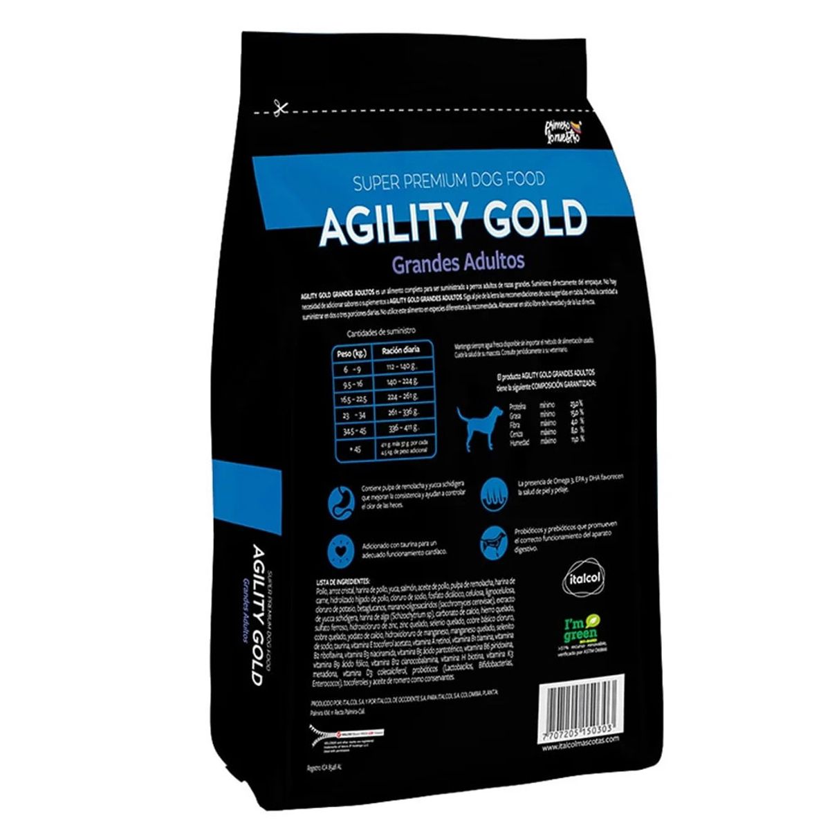 AGILITY GOLD - Agility Gold Perros Adultos Razas Grandes – 3 kg