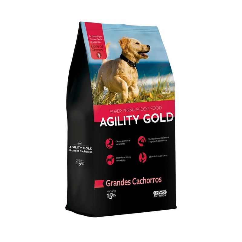 AGILITY GOLD - Agility Gold Cachorros Razas Grandes – 1.5 kg