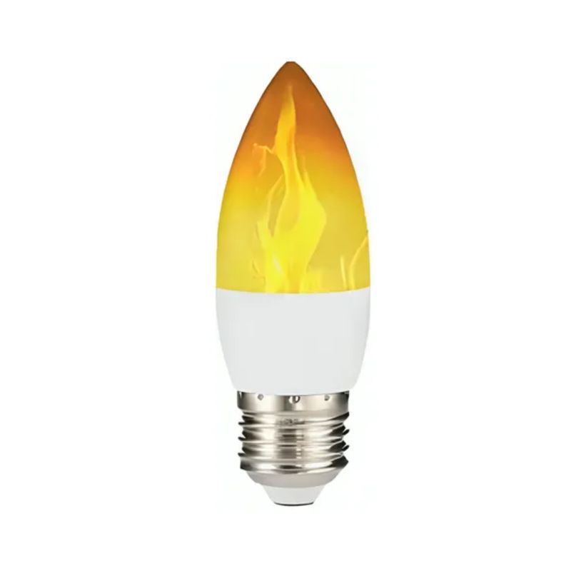 LEXMANA - Bombillo Led Llama Tipo Vela 3W Rosca E27